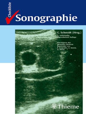 cover image of Checkliste Sonographie